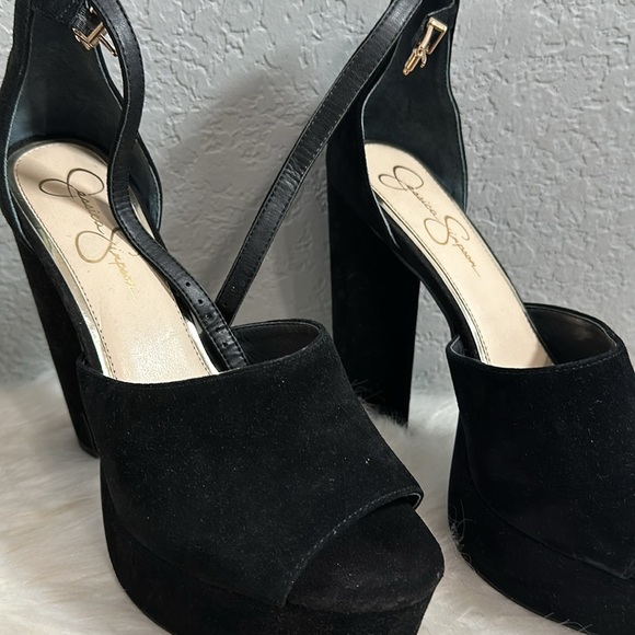 Jessica Simpson Brand New Velvet Platforms - Picture 4 of 9